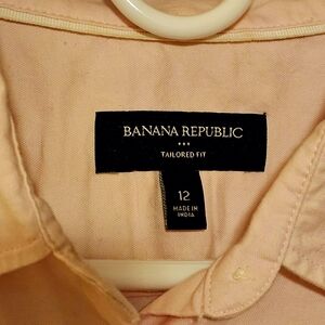 Banana Republic Pink Tailored Fit Shirt